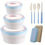 Thumbnail: Camping Folding Bowls, a Set of Three Food-Grade Silicone Collapsible Bowls for 