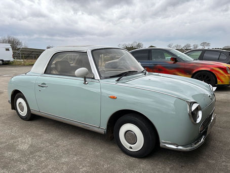 Nissan Figaro in the workshop