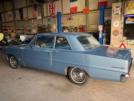 Chevy II back in for a couple of jobs