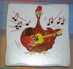 poule guitariste
