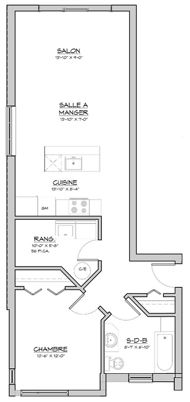 Condo 3-1/2 - Boisé du parc