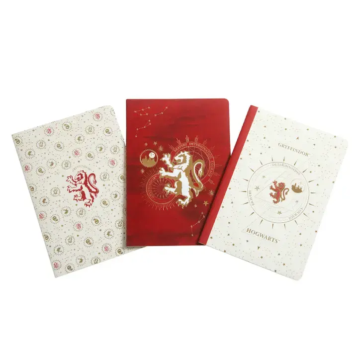 Harry Potter Gryffindor Constellation Sewn Notebook Collection (Set of 3)