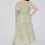 Thumbnail: Soft Petals Floral Flounce Sleeve Scoop Neck Midi/Maxi Dress in Green (S - 3X)