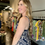 Thumbnail: Diana Navy & White Damask Elegant Midi Dress (S - L)