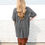 Thumbnail: Chelsea Charcoal Long Line Sweater Knit Cardigan Cover-Up (S/M - M/L)