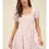 Thumbnail: Tea Party Baby Pink Dainty Floral Mini Dress with Hook & Eye Corset (S - L)