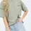 Thumbnail: "Good Vibes" Embroidered Sage Mineral-Washed Super Soft Tee (S - L)