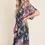 Thumbnail: Kelly Kimono Sleeve Wrap Style Floral Dress (S - XL)