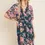 Thumbnail: Kelly Kimono Sleeve Wrap Style Floral Dress (S - XL)