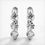Thumbnail: Three Stone Diamond Hoop Earrings