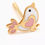 Thumbnail: 14k little bird earrings