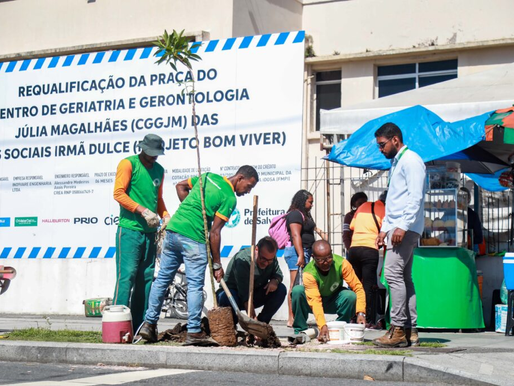 Secis realiza plantio de 180 árvores quaresmeiras