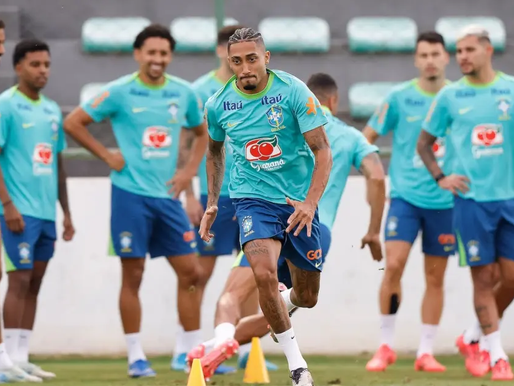 Seleção Brasileira treinará no Barradão antes de duelo contra o Uruguai
