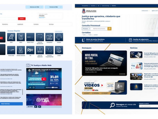 Portal do TJBA ganha novo visual com navegação mais moderna e intuitiva