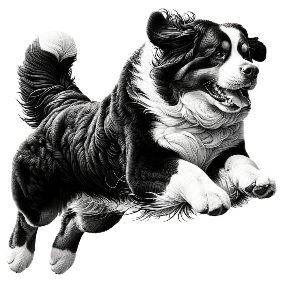 Miniatura: Bernese mountain dog clip art bundle