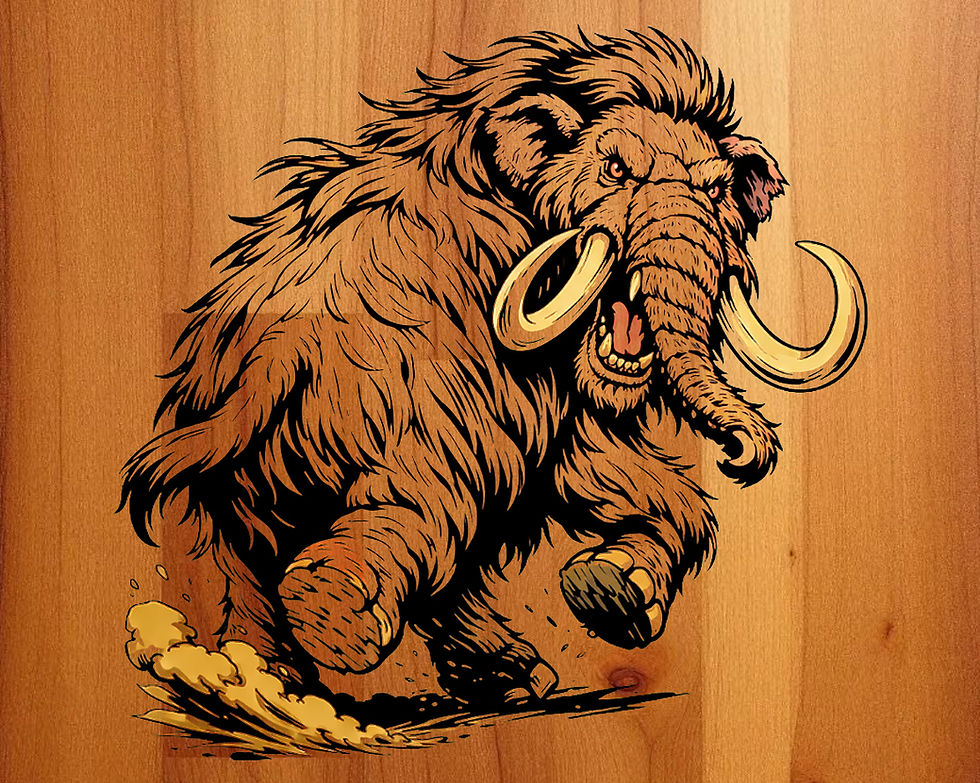 Miniatura: Mammoth clipart color bundle
