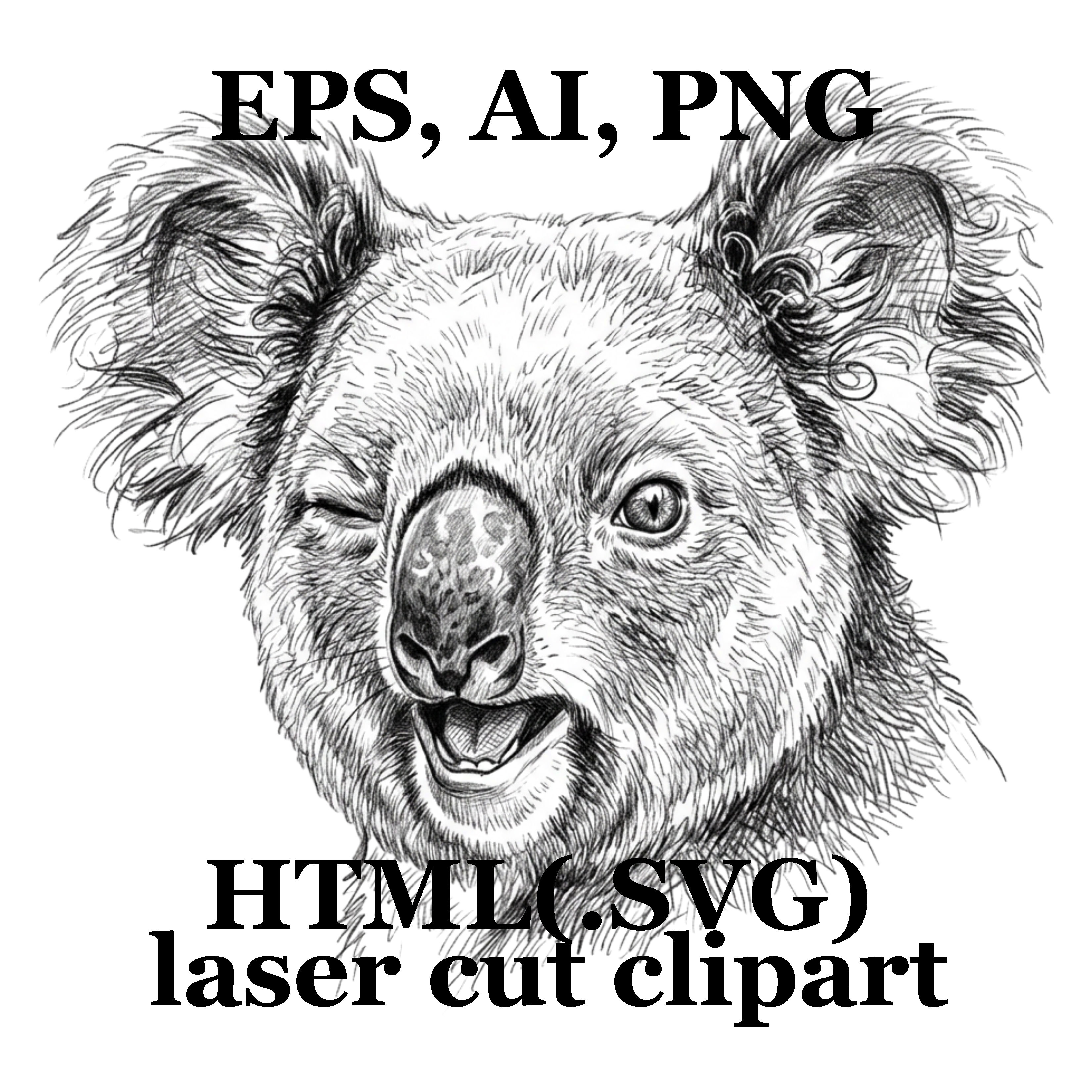 Koala bear vector and clipart bundle