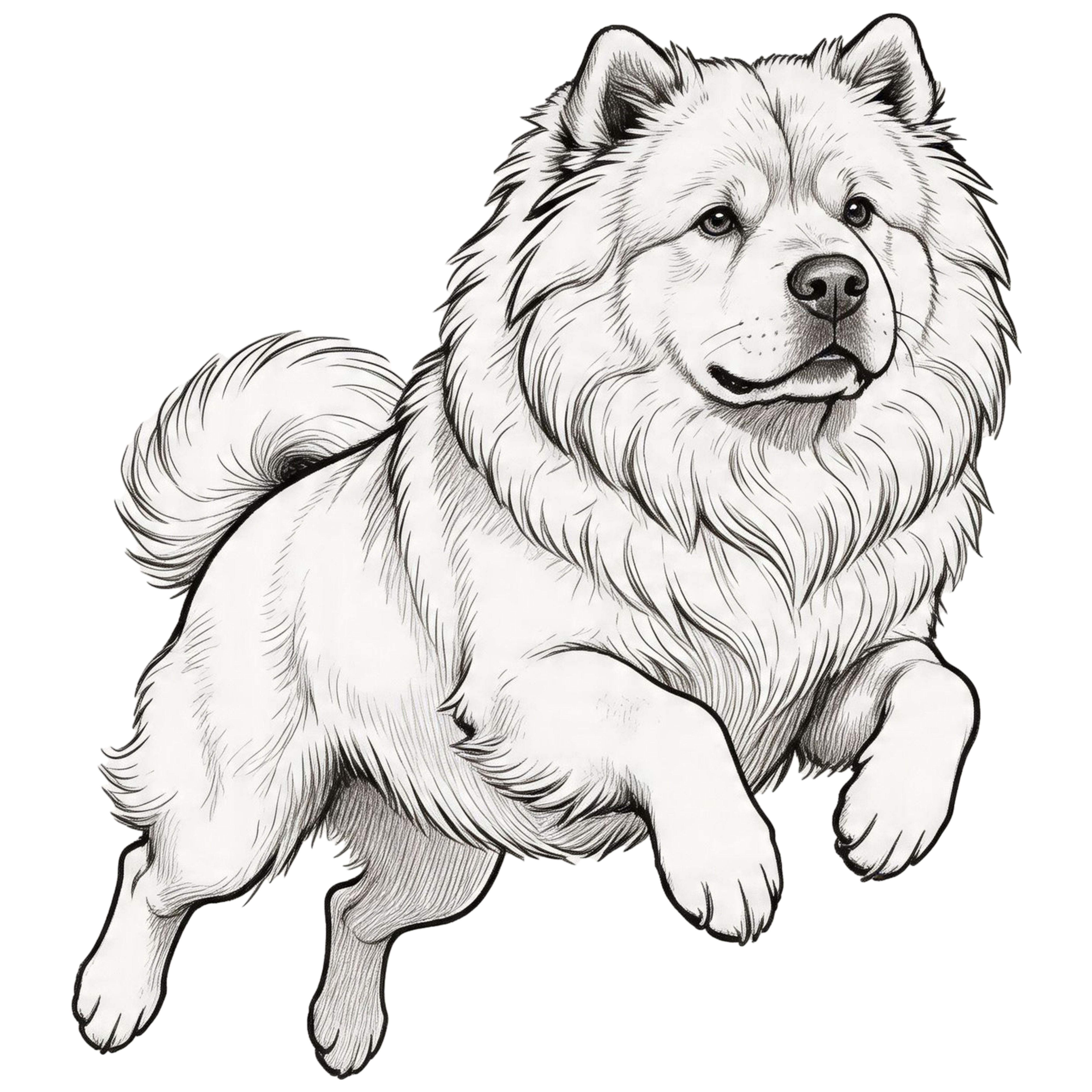 Chow chow dog breed clipart bundle