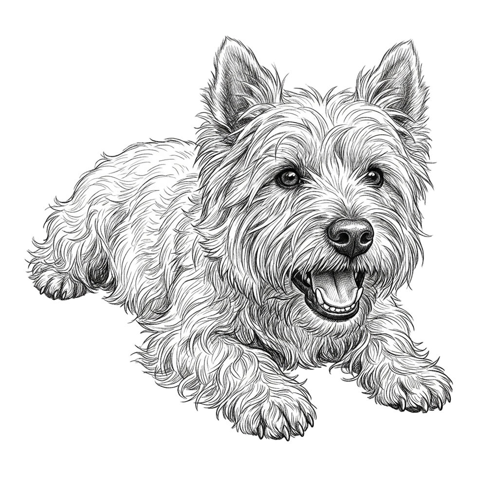 Miniatura: Westie dog portrait clipart bundle