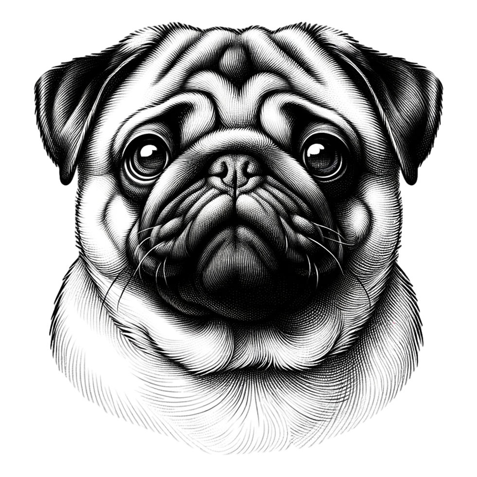 Miniature : Pug dog bundle