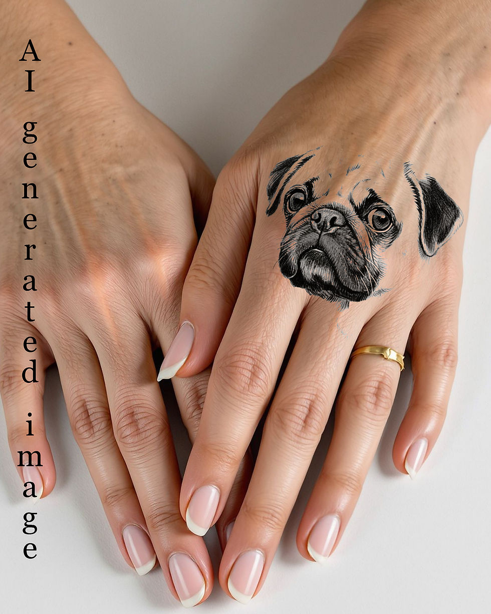Miniatura: Pug dog clipart tongue out bundle