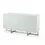 Thumbnail: Cracked Glass Sideboard in Brushed Stainless in White