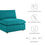Thumbnail: Teal Down Filled Overstuffed 4 Piece Sectional Sofa Set