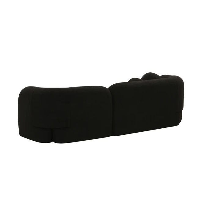 Thumbnail: Black Faux Fur Sofa