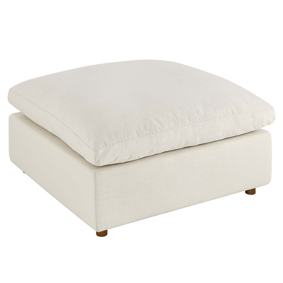 Thumbnail: Light Beige Down Filled Overstuffed 4 Piece Sectional Sofa Set