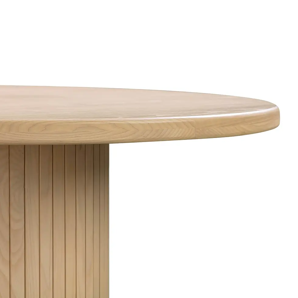 Thumbnail: Natural Oak Wood 47" Round Dining 