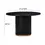 Thumbnail: Black Oak Round Dining Table