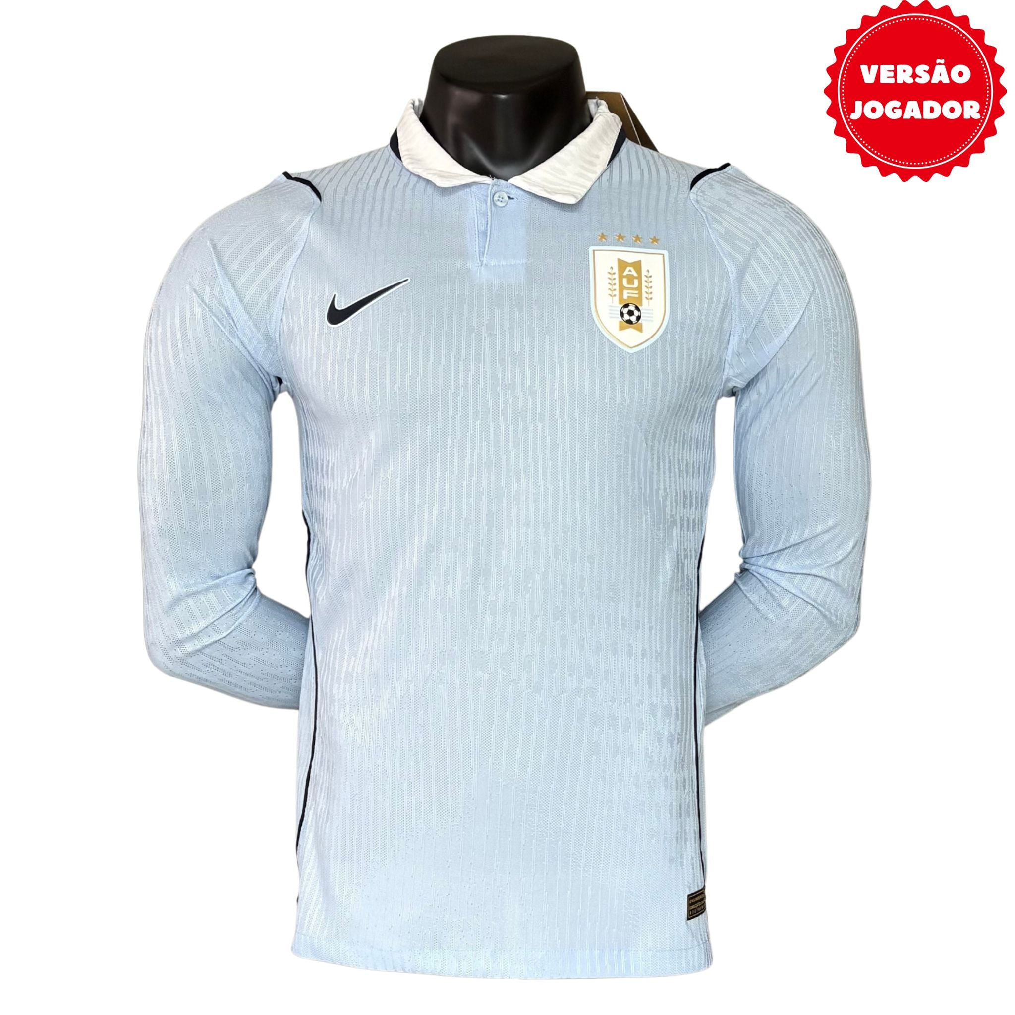 CAMISA URUGUAY I 2026 JOGADOR MANGA LONGA