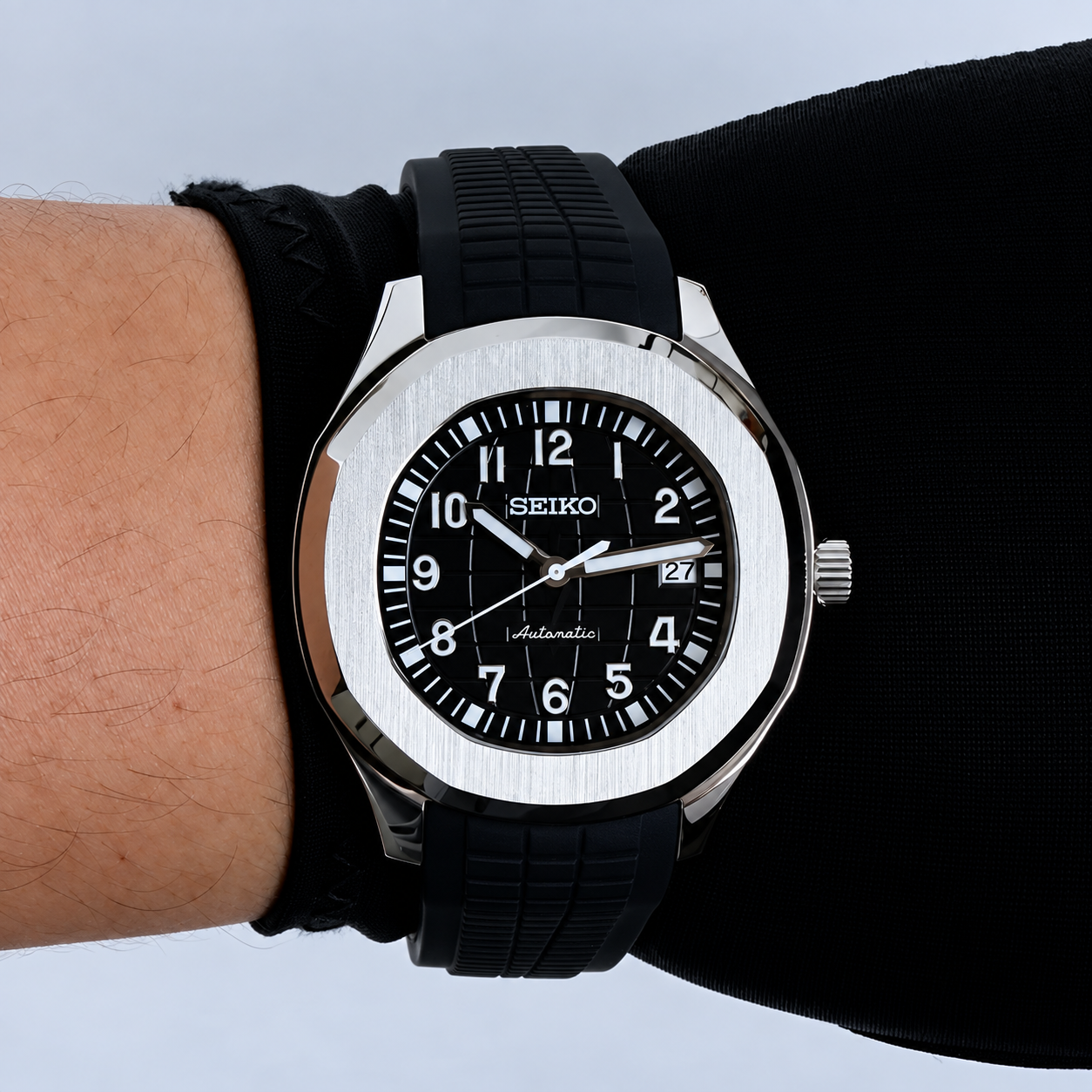 Seiko Aquanaut Mod Watch – Black Automatic 41mm