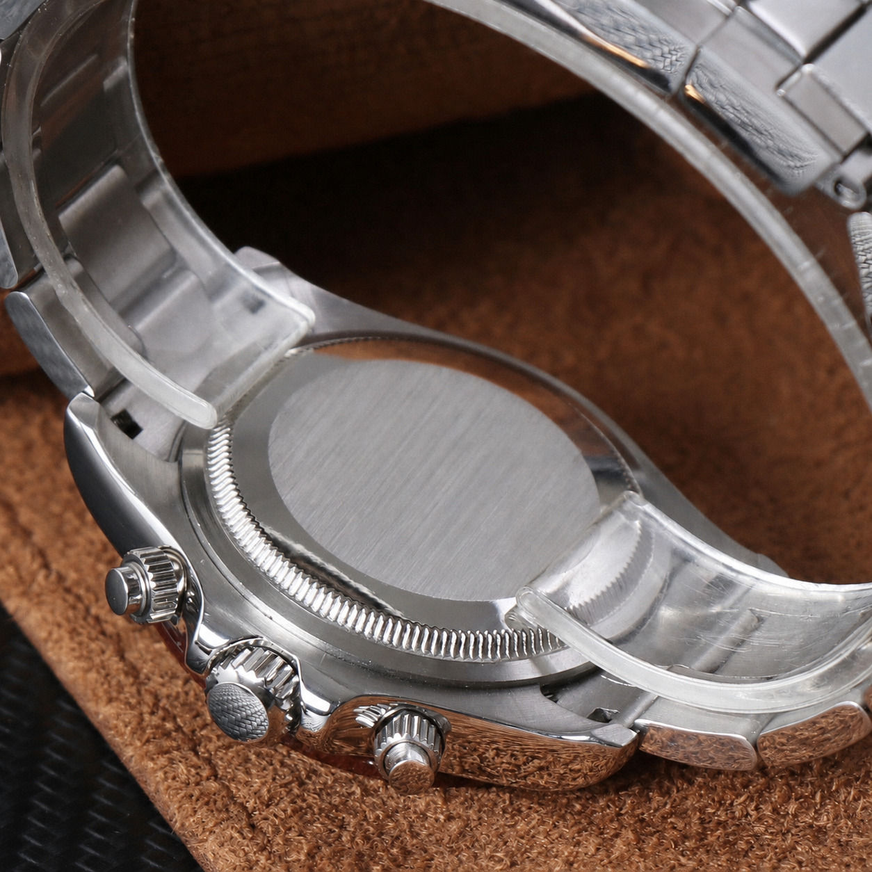Seiko Daytona Mod Watch – Platinum Dial Chronograph 40mm