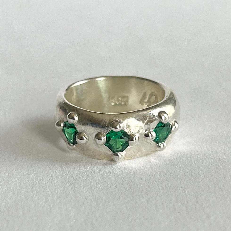 Square Emerald Ring