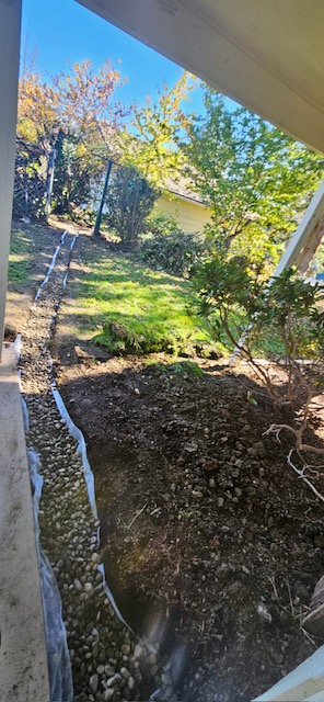Rebuilt driveway bridge with durable materials in Myrtle Creek Oregon.