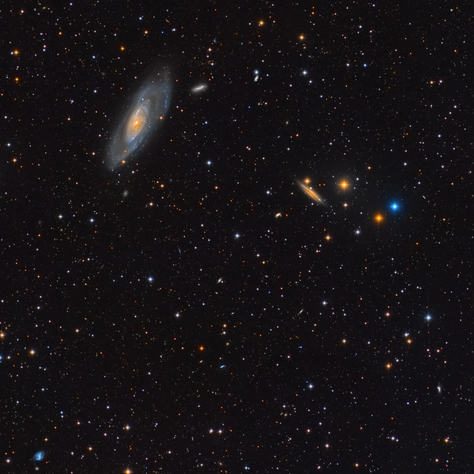 Campo de M106 y NGC 4217