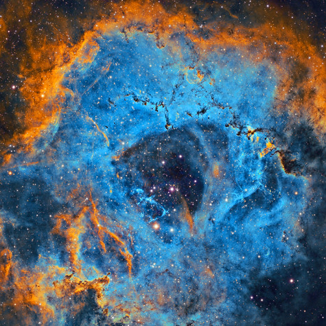 NGC 2244 Detalles en la Nebulosa Roseta