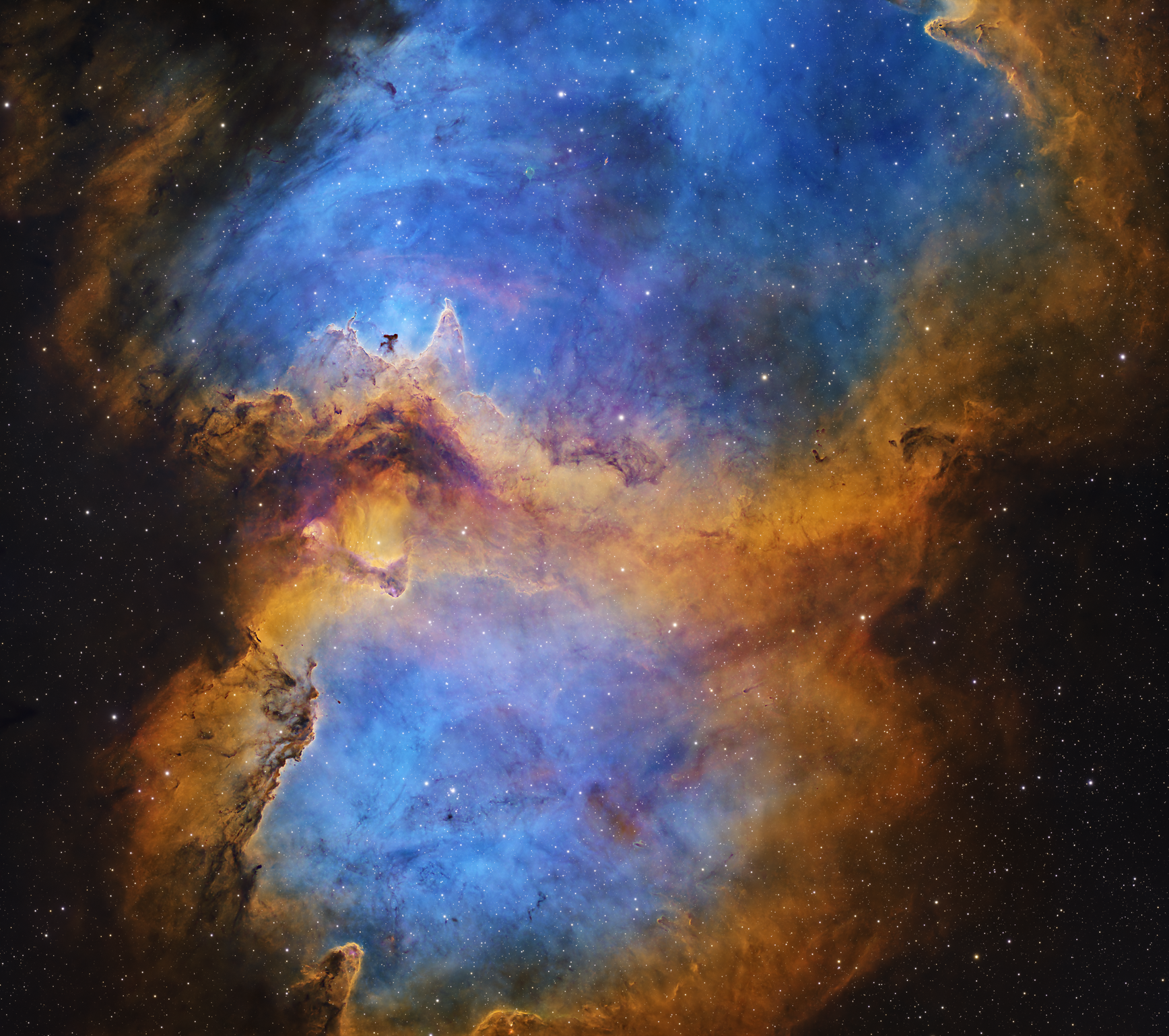 Astrofotografia en banda estrecha, de IC 1848 la nebulosa del alma obtenida desde el Observatorio LYRA