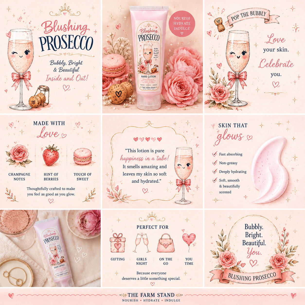 Blushing Prosecco Hand Lotion