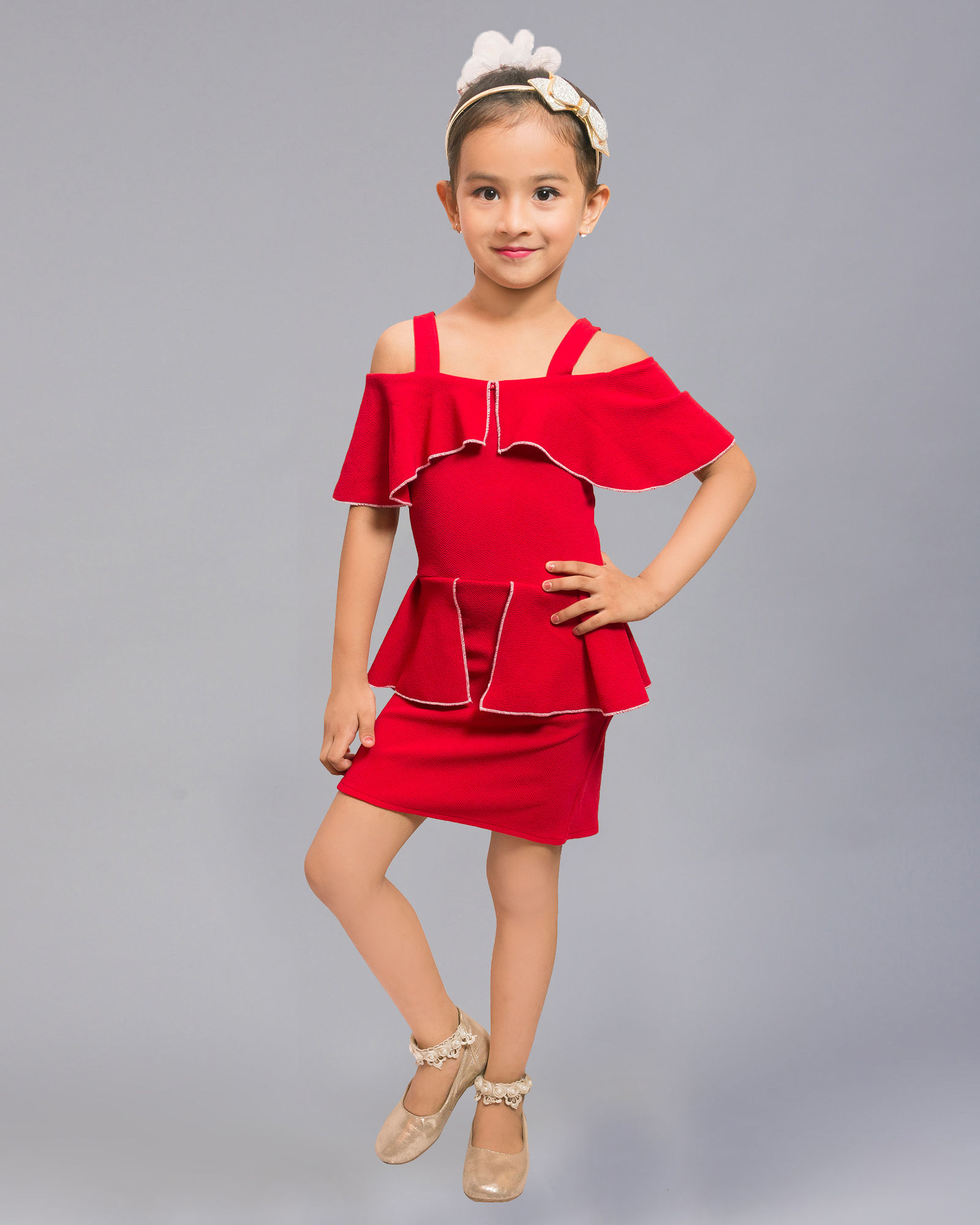Girls Mid Thigh Party Dress