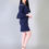 Thumbnail: Women Bodycon Dark Blue Dress