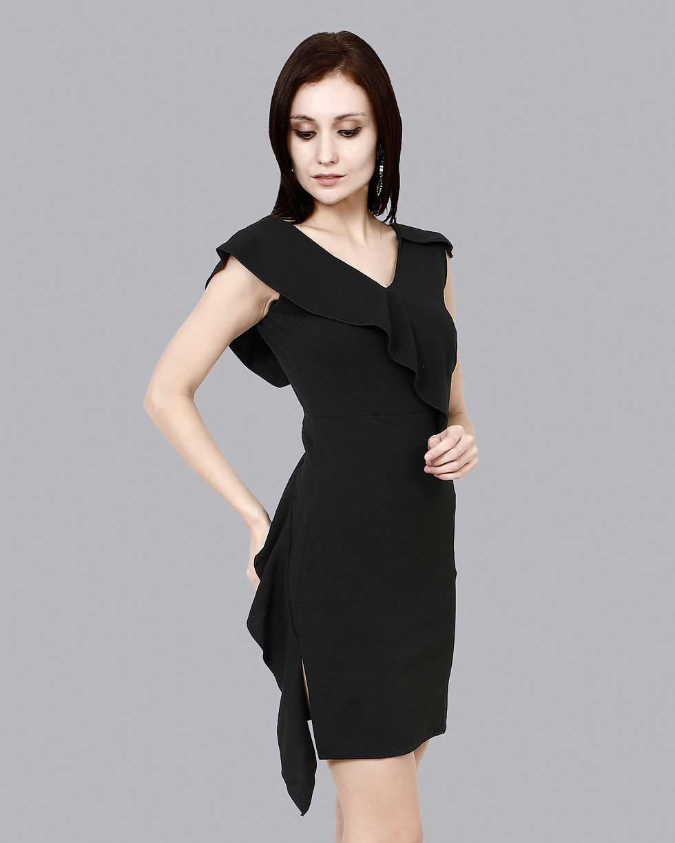 Thumbnail: Women Sheath Black Dress