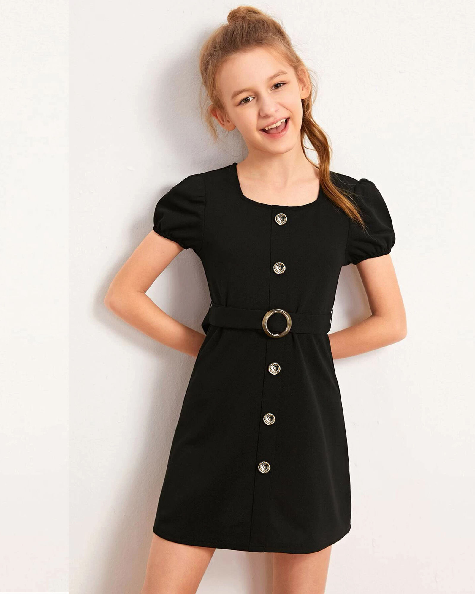 Girls Above Knee Party Dress