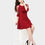 Thumbnail: Women A-line Maroon Dress
