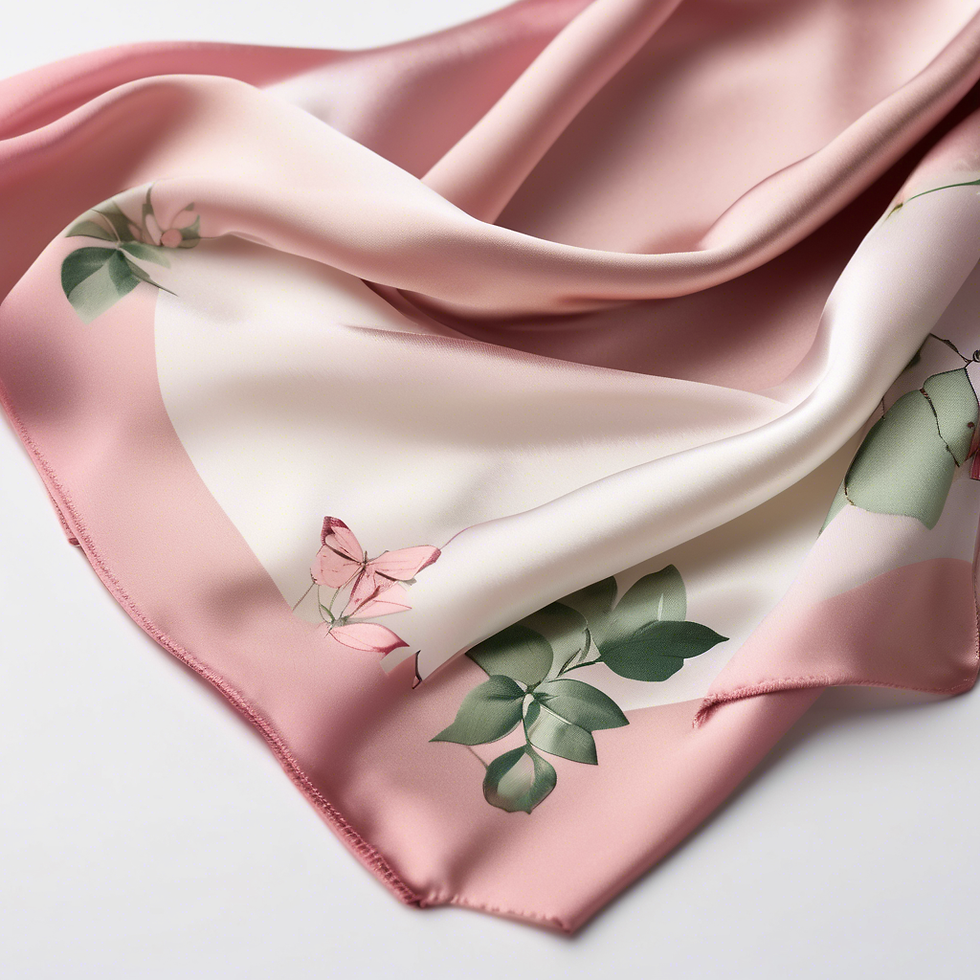 Silk Scarf with Prints