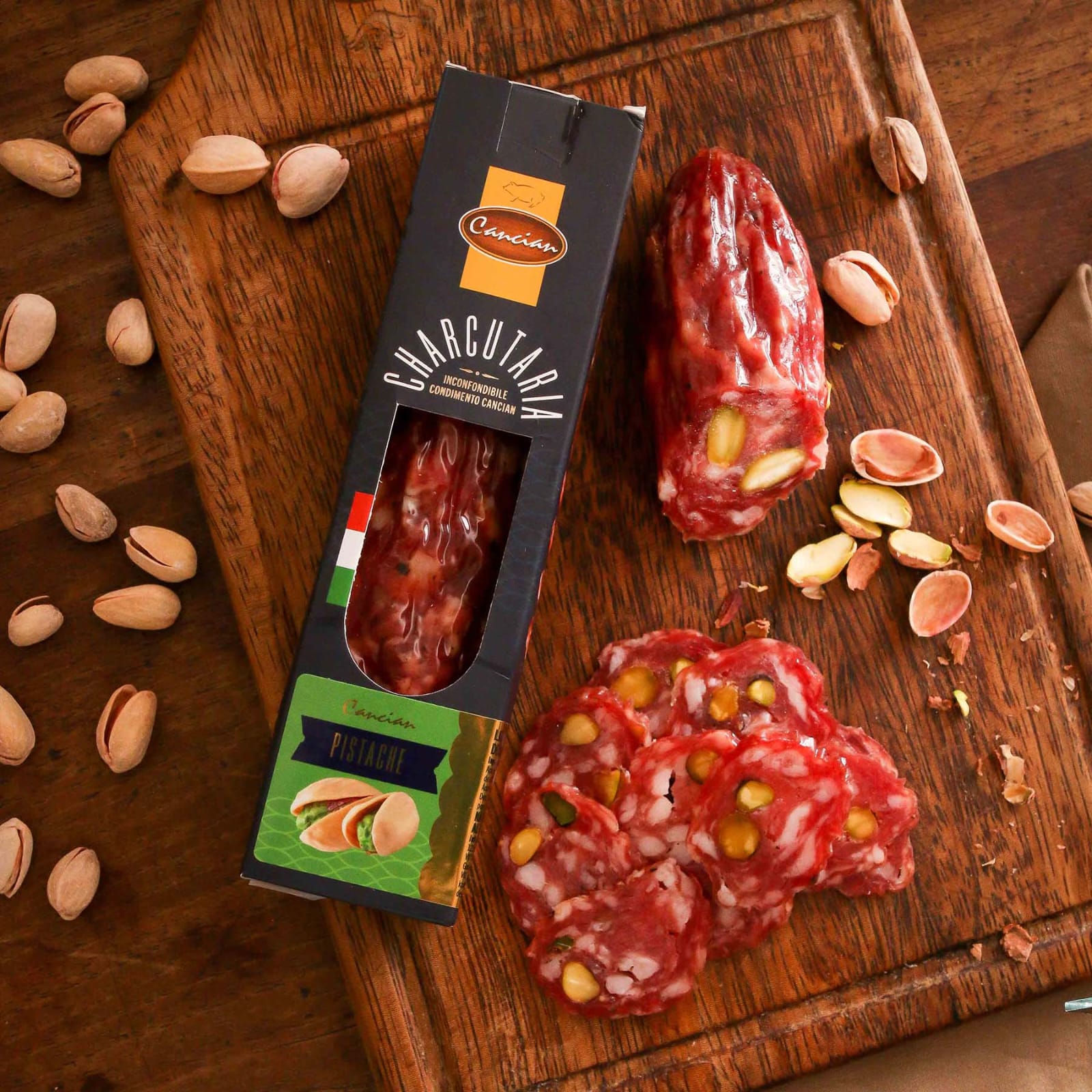Linguiça Curada com Pistache