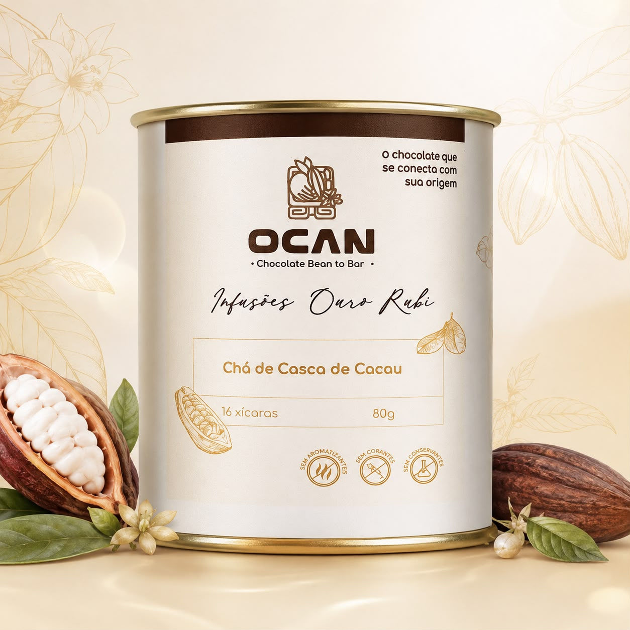 Chá de Casca de Cacau 80g