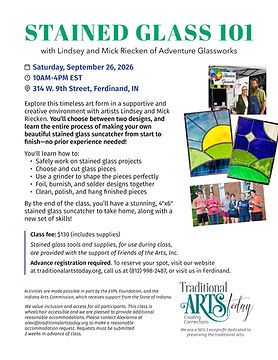 Saturday, September 26, 2026
at Traditional Arts Today