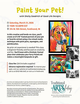 Saturday, March 21, 2026
at Traditional Arts Today